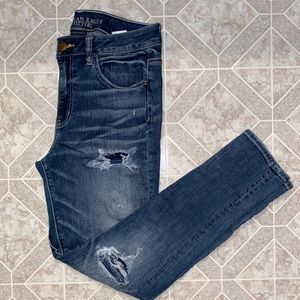 American Eagle distressed Jeggings , size 10